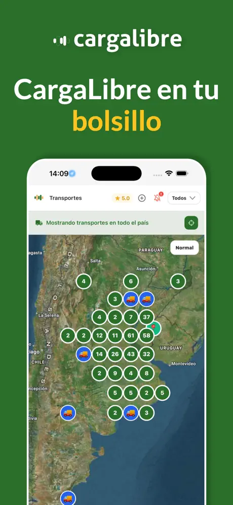 CargaLibre transport map App Store screenshot